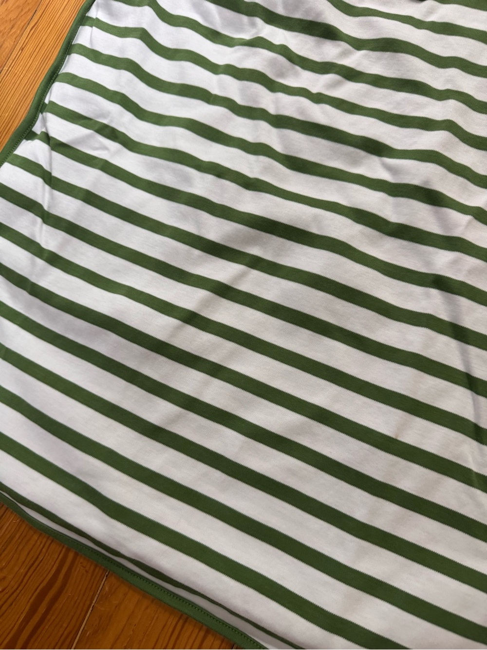 Lake Green & White Striped PJ Top - Picture 2 of 5